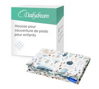 Dailydream Housse pour couverture lestée pour enfant - 90 x 120 cm - Motif forêt - 100 % coton - Housse de rechange / housse de rechange - Lavable - Doux pour la peau et respirante - Couverture lestée