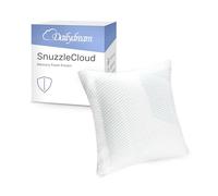 Dailydream SnuzzleCloud Oreiller ergonomique en mousse à mémoire de forme, 40 x 40 x 16 cm, blanc