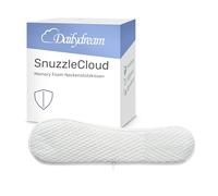 Dailydream SnuzzleCloud Oreiller ergonomique en mousse à mémoire de forme, 60 x 40 x 9/11 cm, blanc