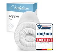 Dailydream Surmatelas 120 x 200 cm, Mémoire de Forme, 7 cm épaisseur, «Edition Pure, Model L », pour Matelas, canapé ou lit de Camp, sur-Matelas pour Adulte, Memory Foam Mattress Topper