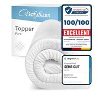 Dailydream Surmatelas 150 x 190 cm, Mémoire de Forme, 5 cm épaisseur, «Edition Pure, Model M », pour Matelas, canapé ou lit de Camp, sur-Matelas pour Adulte, Memory Foam Mattress Topper