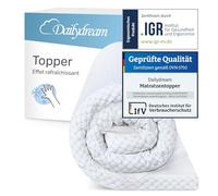 Dailydream Surmatelas 160 x 200 cm, Mémoire de Forme, 5 cm épaisseur, «Edition Cool Touch, Model M », pour Matelas, canapé ou lit de Camp, sur-Matelas pour Adulte, Memory Foam Mattress Topper