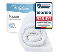 Dailydream Surmatelas rafraîchissant 140x200 cm, Memory Foam, 5 cm | Édition Cool Touch, surmatelas rafraîchissant avec housse lavable, base antidérapante et sangles élastiques.