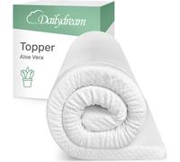 Dailydream surmatelas viscoélastique "Modèle M" avec effet mousse à mémoire de forme, 80x200x5cm, Edition "Aloe Vera