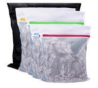 Dailyfe Sacs à linge Filet à linge pour machine à laver,Lot de 5 Laundry Bag pour articles délicats,soutien-gorge,chemisier,sous-vêtements,chaussures,vêtements de bébé,etc, Fermeture éclair