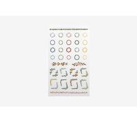 Dailylike Autocollants en PVC Daily Sticker Flower Déco formes et motifs assortis 9 x 18,5 cm.