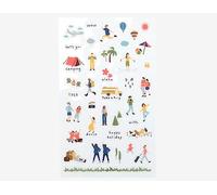 Dailylike Autocollants en PVC Daily Sticker Travel formes et designs assortis 9 x 18,5 cm.