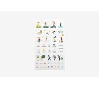 Dailylike Autocollants en PVC Daily Sticker Weather formes et motifs assortis 9 x 18,5 cm.