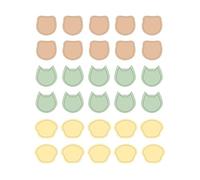 Dailylike Autocollants papier animal 02 en feuilles diam. 9mm. 4 feuilles