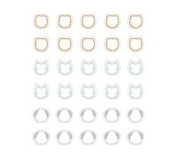 Dailylike Autocollants papier animal ligne 01 en feuilles diam. 8mm. 4 feuilles