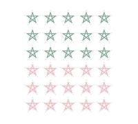 Dailylike Autocollants papier étoiles Star Line 02 en feuilles diam. 11mm.
