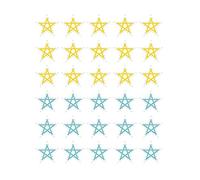 Dailylike Autocollants papier étoiles Star Line 03 en feuilles diam. 11mm.
