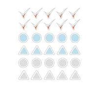 Dailylike Autocollants papier puces point 01 en feuilles diam. 8,5 mm. 4 feuilles