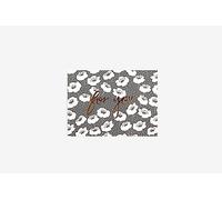 Dailylike Carte de vœux grise anemone pour vous 9,7 x 7 cm.