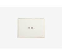 Dailylike Carte de vœux grise merci 9,7 x 7 cm.