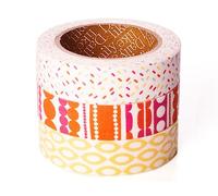 Dailylike Lot de 3 rubans adhésifs coton Ice Cream 15 mm x3 m.