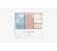 Dailylike Tissu pré-découpé : Quarter pack, crème line, 45 x 55 cm