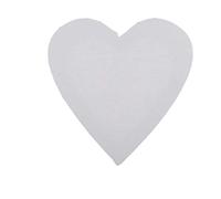 dailymall Panneaux De Toile De Peinture De Forme De Coeur De Panneau De Toile, Grand Choix pour Le Dessin d'enfants Et L'affichage De Décor à La Maison Et D' - Blanc, 7,9 Pouces