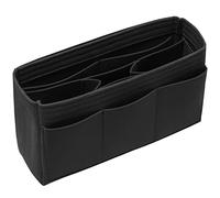 DailyPlus Organiseur de sac en feutre - 14 poches - Noir fin - Taille M