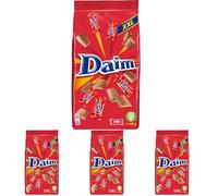 DAIM - 1 Sachet de 460g de Bonbons - Bonbons au Chocolat au Lait et Éclats de Caramel - Emballages individuels - Lot de 4x460g