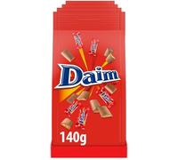 Daim - 4 sachets de Bonbons au Chocolat au Lait, Caramel et Amandes - (4x140g)