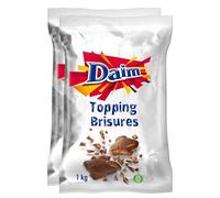 DAIM - Brisures au Chocolat au Lait et Éclats de Caramel - Idéal pour Desserts et Pâtisseries - Format Familial - 2 Sachets de 1 kg