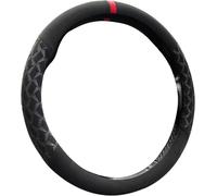 Daim Couvre Volant Voiture pour Mercedes Benz E-Class W211 W212 W213 E200 E300 E450,Protecteur de Volant,Antidérapant, Respirant, Fibre de Carbone, élastique