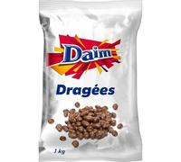 Daim - Dragées au Chocolat au Lait, Caramel Fondant et Amandes - Format Familial - Sachet d'1 kg