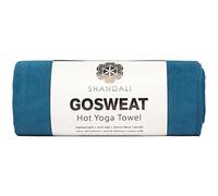 Daim Serviette de Yoga Super absorbante antidérapante 100% Microfibre - Idéale pour Le Bikram/Yoga Chaud et Le Camping/l'extérieur - Bleu soirée Standard - 67 x 183 cm