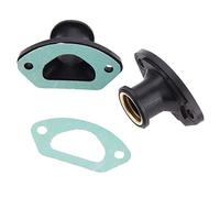 DAIMANPU 2 Ensembles de collecteur d'admission d'échappement de pièces de tronçonneuse avec Anneau et Joint pour 45CC / 4500 52CC / 5200 58CC / 5800 pièces de tronçonneuse Chinoises