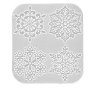 Daimay Moule en silicone époxy pour dessous de verre - Moule en forme de flocon de neige pour moulage avec résine, béton, ciment, décoration de la maison - Flocon de neige