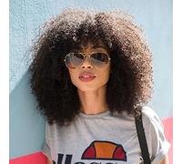 DaiMer Afro Kinky Curly de type brésilien Paquet Unique 4B 4C Cheveux Vierges Mongols Afro Kinky Paquet Tissage de Cheveux Humains Double Tresse pour Femmes Noires Couleur Naturelle 20 cm