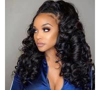 DaiMer Human Hair Loose Wave Single Bundle 100% Unprocessed Virgin Brazilian Remy Hair Loose Wave 1 Bundle Hair Extensions for Black Women 14 inch