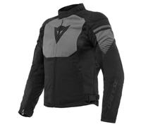 Dainese - Air Fast Tex Jacket, Veste De Moto D'Été, Tissu Quickdry, Protections Souples Aux Épaules Et Aux Coudes, Veste Moto Pour Hommes, Noir/Gris/Gris, 60