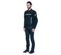 Blouson moto été DAINESE AIR FRAME 3 TEX JACKET Noir/blanc