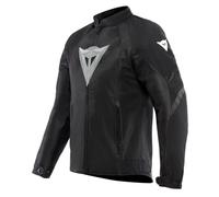 Dainese - Air Graphics Tex Jacket, Veste de Moto Été, Ventilée et Légère, avec Protections Douces sur les Epaules et les Coudes, Homme, Noir/Blanc Diamant, 46