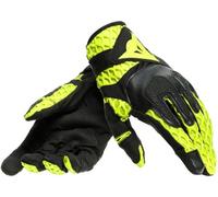 Dainese Air-Maze Unisex Gloves, Gants Moto Tissus, Pour Homme et Femme, Noir/Jaune Fluo, L