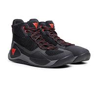 Dainese Chaussures Moto Atipica Air 2 – Maille, Renforts, Semelles Groundtrax – Noir/Rouge fluo 41