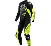 DAINESE Combinaisons Audax D-Zip 1PC Black / Yellow-Fluo / White 44