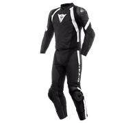 DAINESE AVRO 4 - COMBINAISON DE MOTO EN CUIR DIVISIBLE POUR HOMME NOIR BLANC