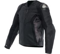 Dainese Avro 5 Veste en cuir de moto, noir-gris, taille 44 pour homme
