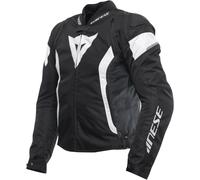 Dainese Veste de moto Avro 5 en textile avec protections d'épaules Homme 44 Noir/Blanc