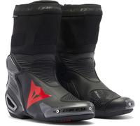 Dainese Axial 2 Air, bottes perforées 42 EU Noir/Noir/Rouge Néon Noir/Noir/Rouge Néon