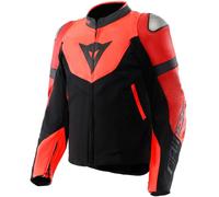 DAINESE Blousons et Vestes Iperattiva Leather-Tex Red Fluo / Black 62