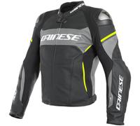 DAINESE Blousons et Vestes Racing 3 D-Air Black / Harcoal Grey / Fluo-Yellow 48