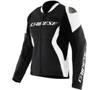 DAINESE Blousons et Vestes Racing 5 Leather Lady Black / White 50
