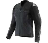 Dainese Racing 5 Veste en cuir de moto femme perforée, noir, taille 40 pour femmes