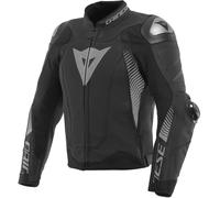 Dainese Super Speed 4, veste en cuir perforée 62 Noir Mat/Gris Noir Mat/Gris