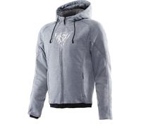 Dainese Bovisa Sweat à capuche zippé de moto, gris, taille 48 pour homme
