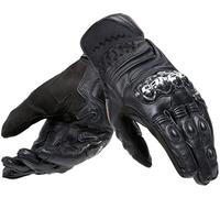 DAINESE - Carbon 4 Short Gloves, Gants Courts de Moto en Cuir avec Protège-joints en Carbone, Homme, Black/Black, XL
